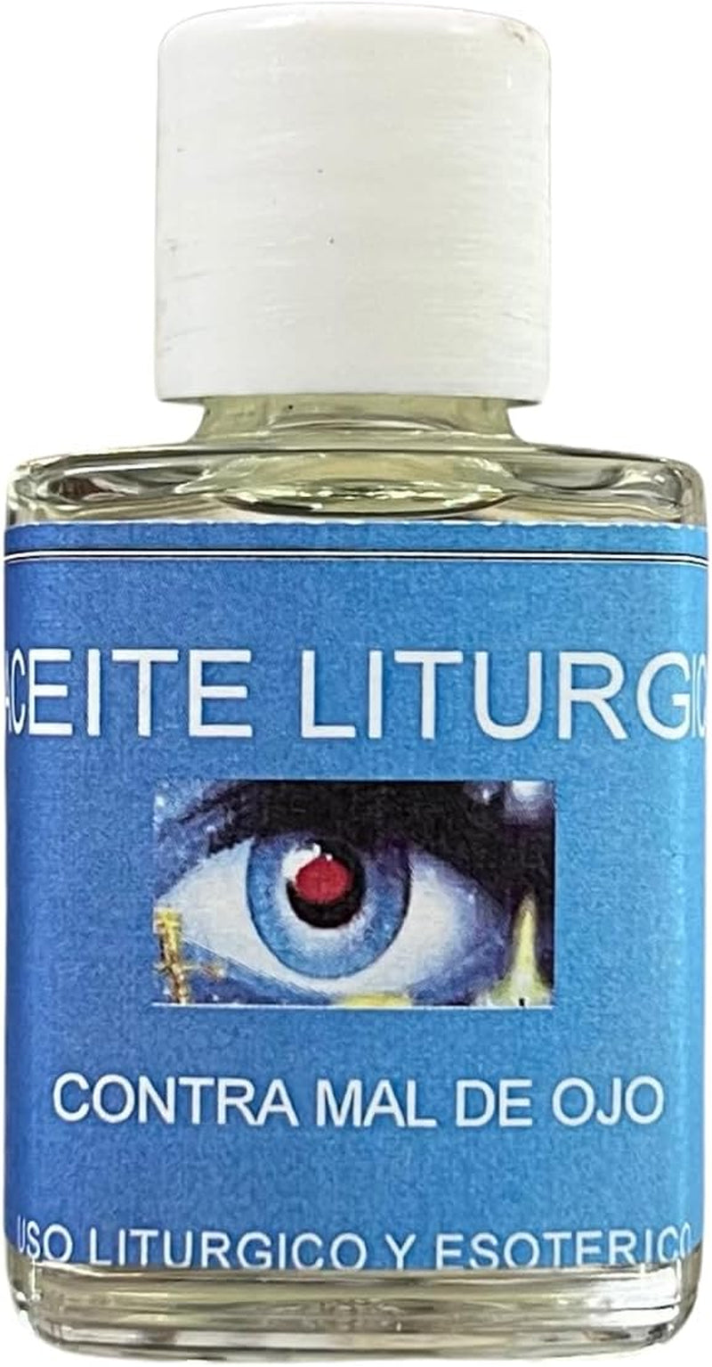 Aceite Litúrgico Corporal Contra Mal De Ojo (35Ml) | Aceite Vegetal De Uso Corporal Y Litúrgico Para Cortar Y Romper Maldiciones Y Magia Negra | Usar En Cuerpo Y Para Untar En Velas Como Potenciador.