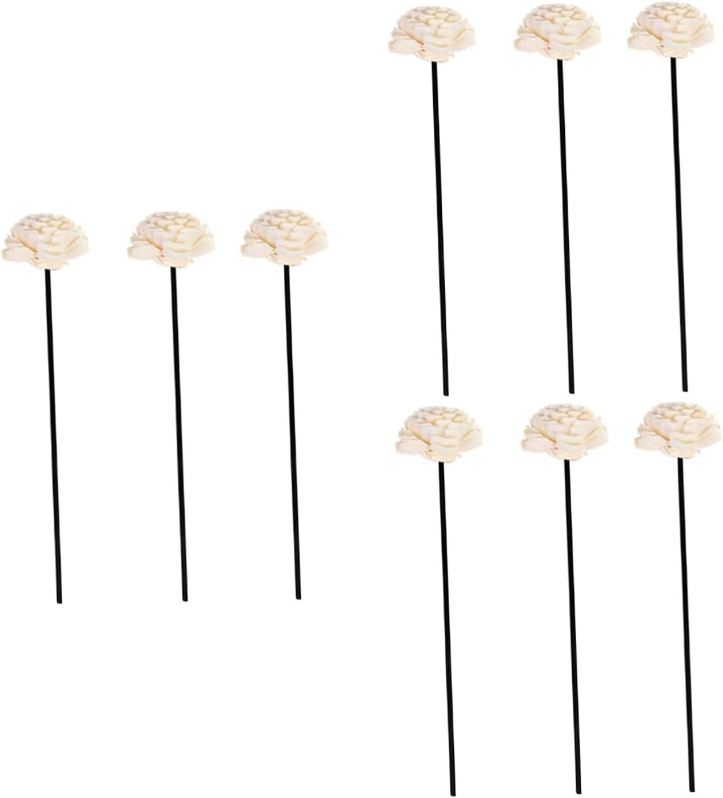 9Piezas Varillas De Ratán Flores Secas Para Aromaterapia Decoración Natural Y Accesorios Aromáticos