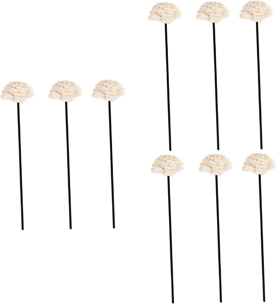 9Piezas Varillas De Ratán Flores Secas Para Aromaterapia Decoración Natural Y Accesorios Aromáticos