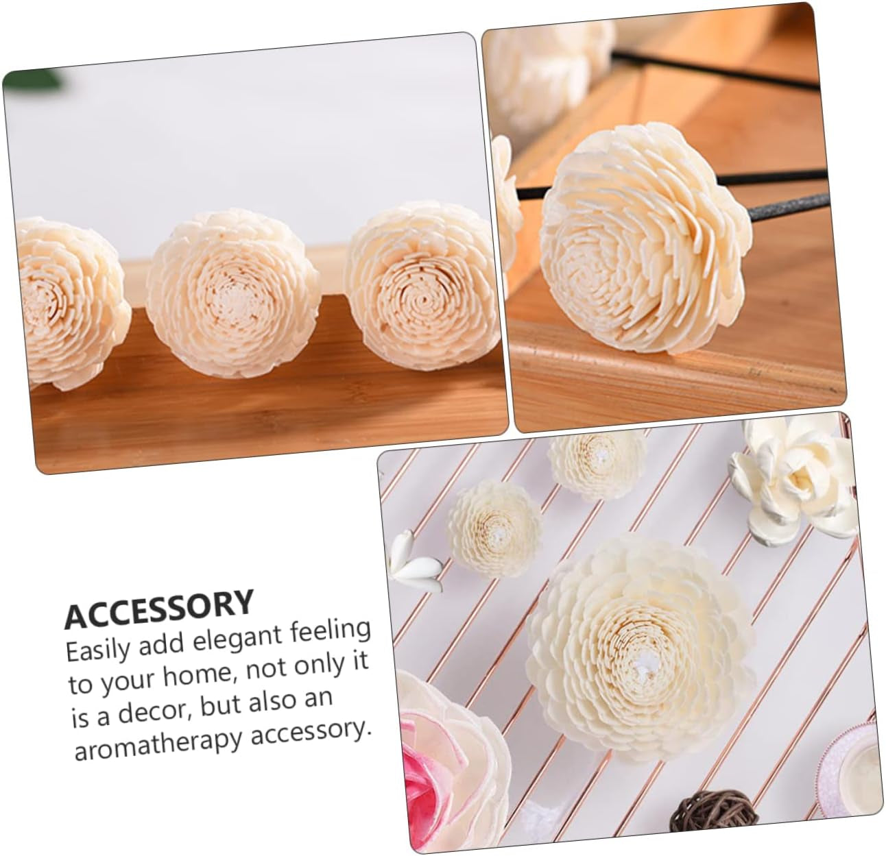 9Piezas Varillas De Ratán Flores Secas Para Aromaterapia Decoración Natural Y Accesorios Aromáticos