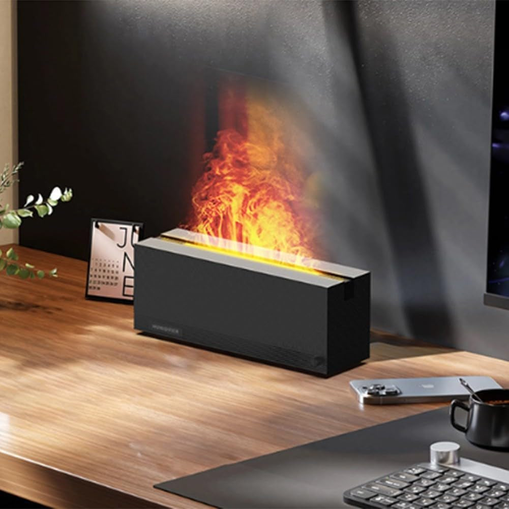 Máquina De Aromaterapia De Llama Colorida Usb Lámpara De Aromaterapia Para El Hogar Atomizando Humidificación De Aire Máquina De Aromaterapia ()