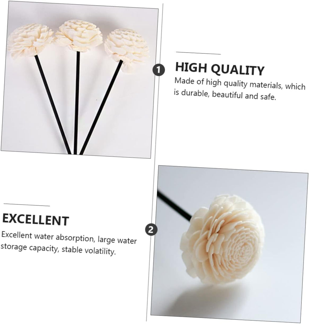 9Piezas Varillas De Ratán Flores Secas Para Aromaterapia Decoración Natural Y Accesorios Aromáticos