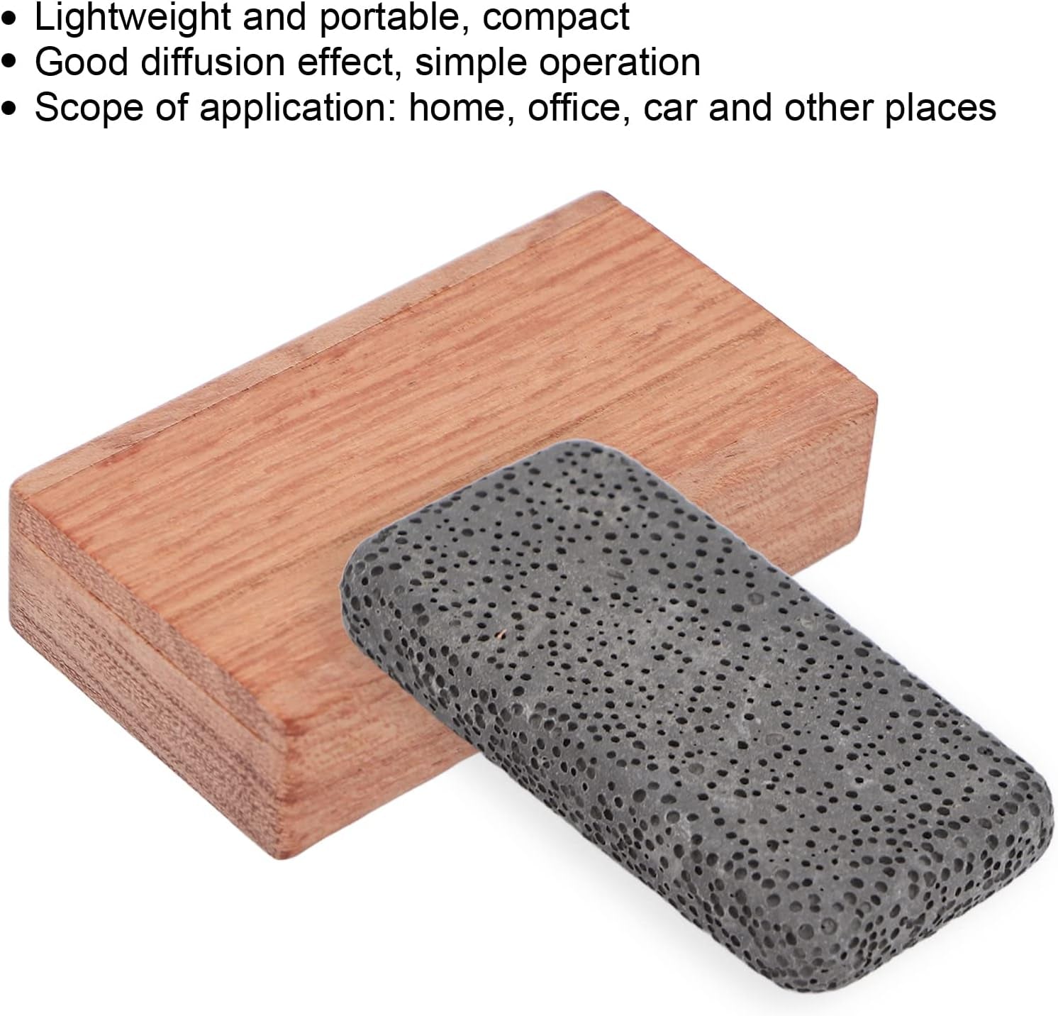 Caja De Difusor De Aceite Esencial, Difusor Aceites Esenciales, De Aceites Piedra Con Caja De Incienso De Madera, Para Sala De Estar Baño Coche Aromaterapia Y Decoración