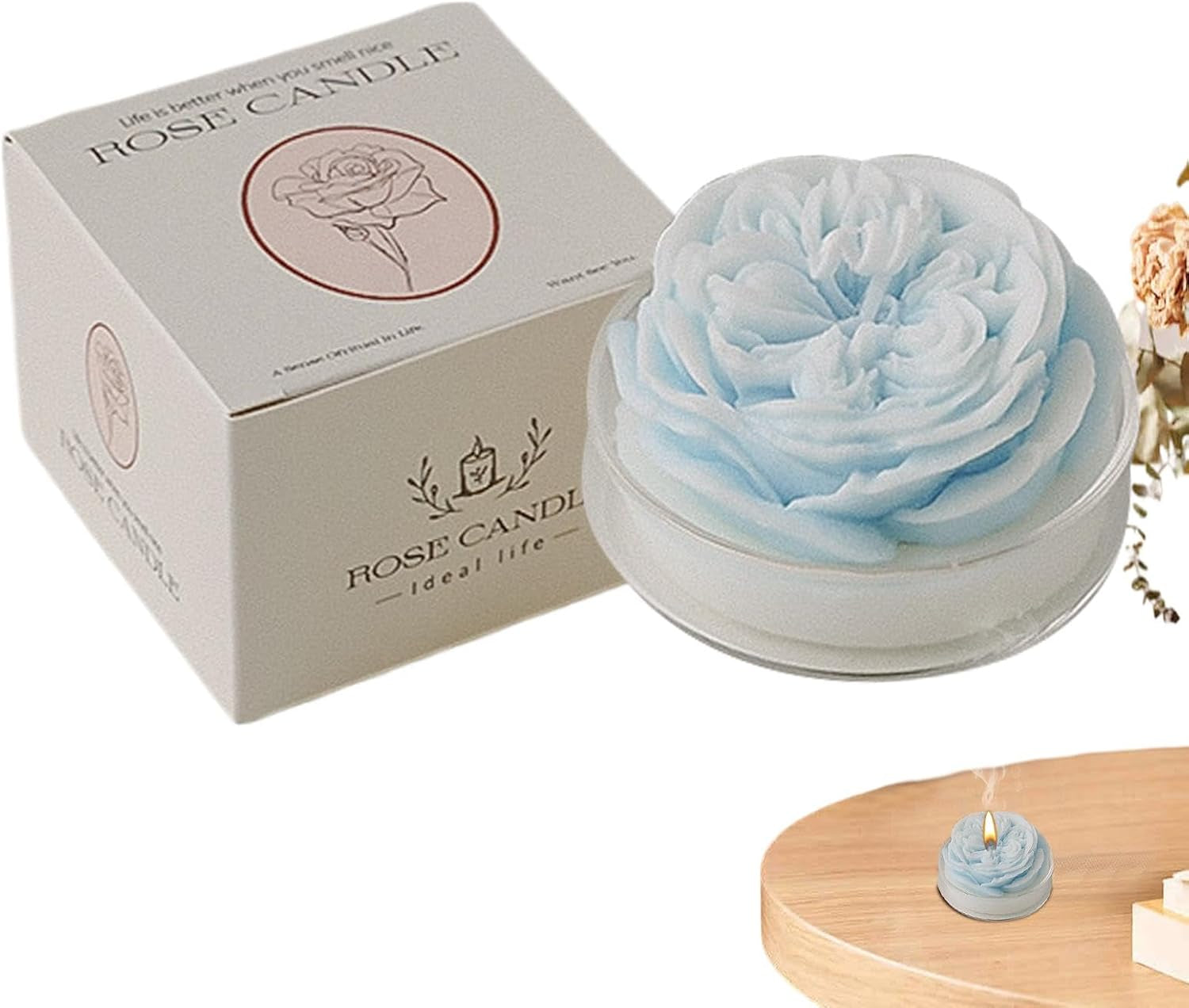 Velas De Aromaterapia,Velas Aromáticas De Rosas | Vela Floral Relajante De Cera De Soja,Velas De Otoño De Soja Natural De Aromaterapia Para Cumpleaños, Dama De, Inauguración De La Casa