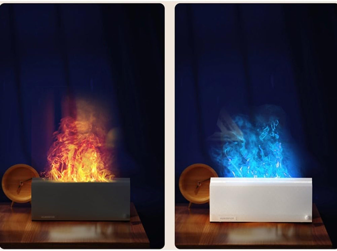 Máquina De Aromaterapia De Llama Colorida Usb Lámpara De Aromaterapia Para El Hogar Atomizando Humidificación De Aire Máquina De Aromaterapia ()