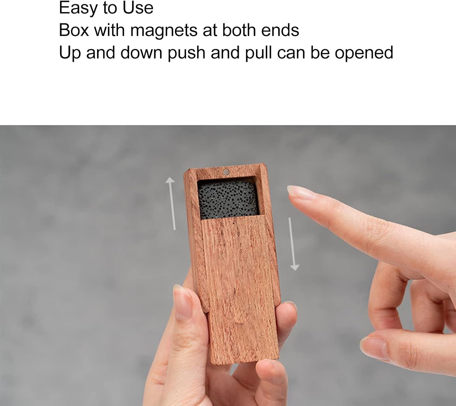 Caja De Difusor De Aceite Esencial, Difusor Aceites Esenciales, De Aceites Piedra Con Caja De Incienso De Madera, Para Sala De Estar Baño Coche Aromaterapia Y Decoración