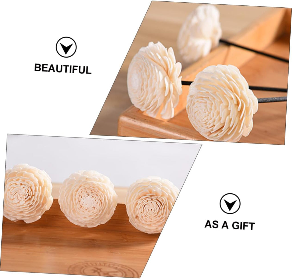 9Piezas Varillas De Ratán Flores Secas Para Aromaterapia Decoración Natural Y Accesorios Aromáticos