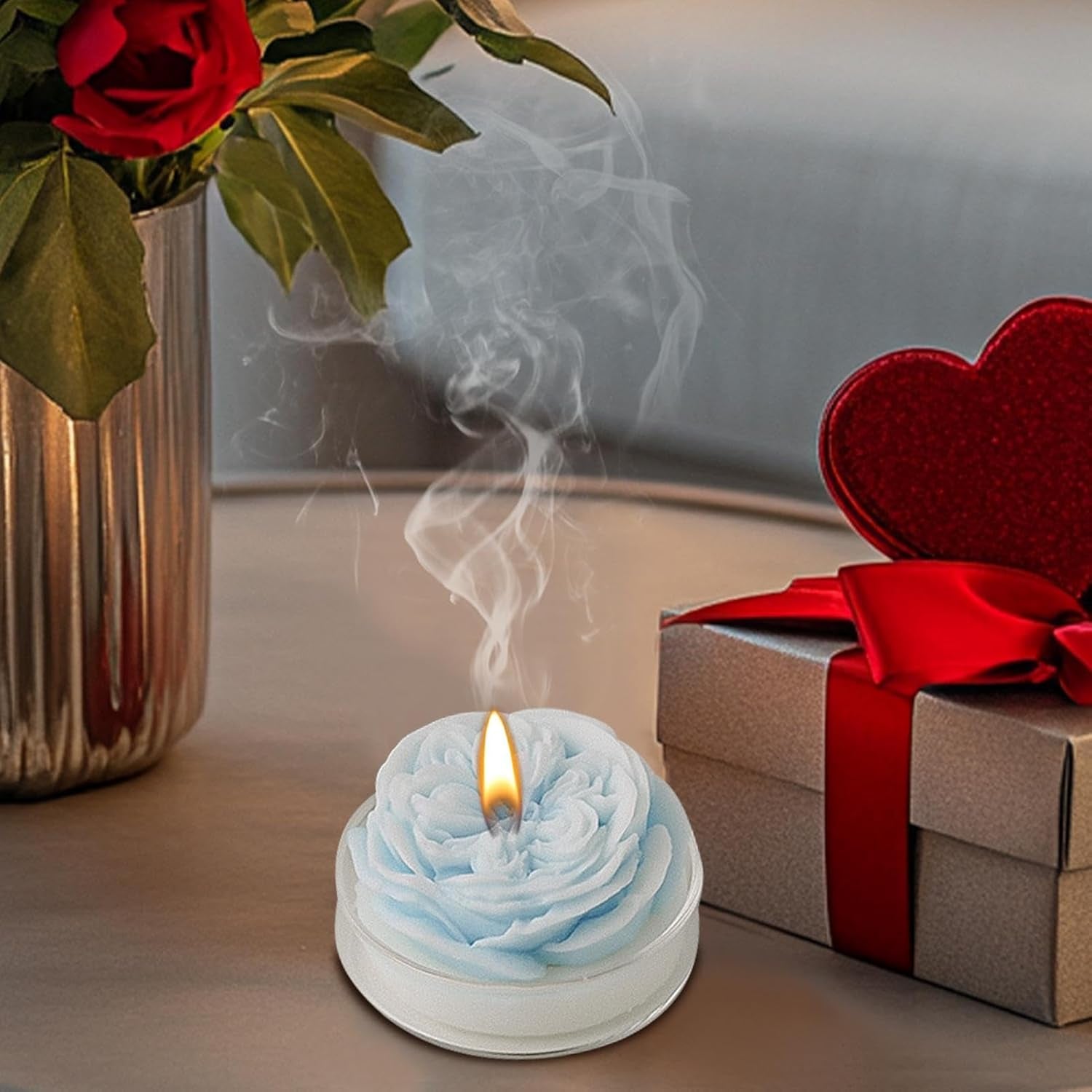 Velas De Aromaterapia,Velas Aromáticas De Rosas | Vela Floral Relajante De Cera De Soja,Velas De Otoño De Soja Natural De Aromaterapia Para Cumpleaños, Dama De, Inauguración De La Casa