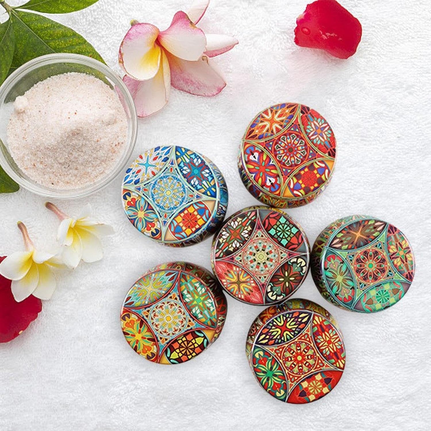 Velas Perfumadas Para El Hogar, Velas En Tarro - 6 Velas De Cera De Soja Natural | Velas Naturales Duraderas Del Tarro De La Cera De Soja De Las Velas Del Aromaterapia Del Alivio De Tensión Fijadas Pa