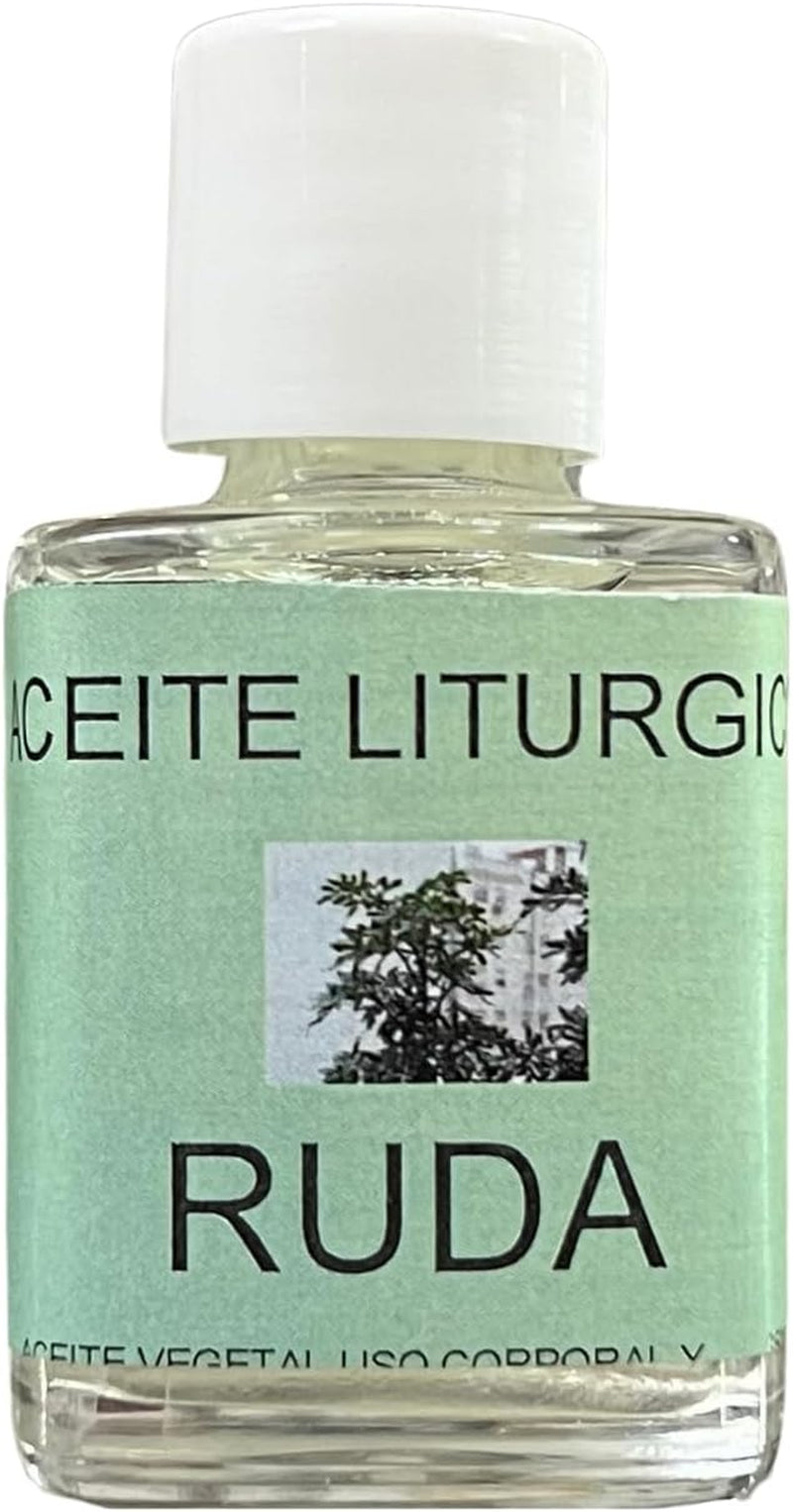 Aceite Litúrgico Corporal De Ruda (35Ml) | Aceite Vegetal De Uso Corporal Y Litúrgico Para Limpieza Energética, Protección Y Purificación | Usar En El Cuerpo Y Para Untar En Velas Como Potenciador.