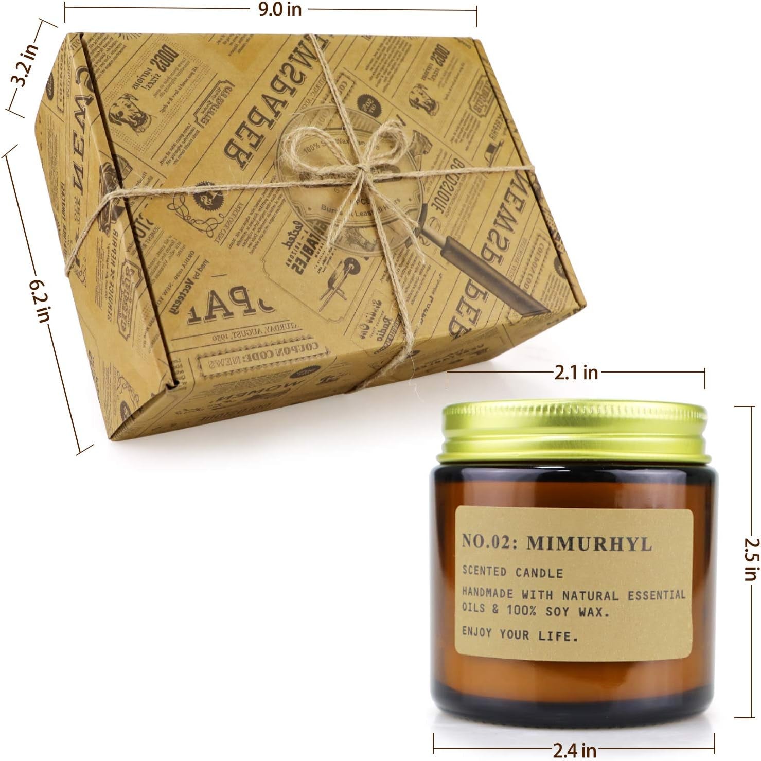 Juego De Velas Perfumadas De De Aromaterapia, 6 PCS, Velas Aromaticas De Cera De Soja, Regalos Originales Para Mujer, Adecuadas Para Dormitorio, Cumpleaños, Navidad Día De San Valentín Regalos