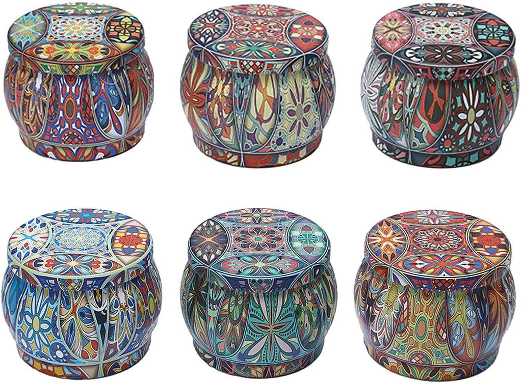 Velas Perfumadas Para El Hogar, Velas En Tarro - 6 Velas De Cera De Soja Natural | Velas Naturales Duraderas Del Tarro De La Cera De Soja De Las Velas Del Aromaterapia Del Alivio De Tensión Fijadas Pa
