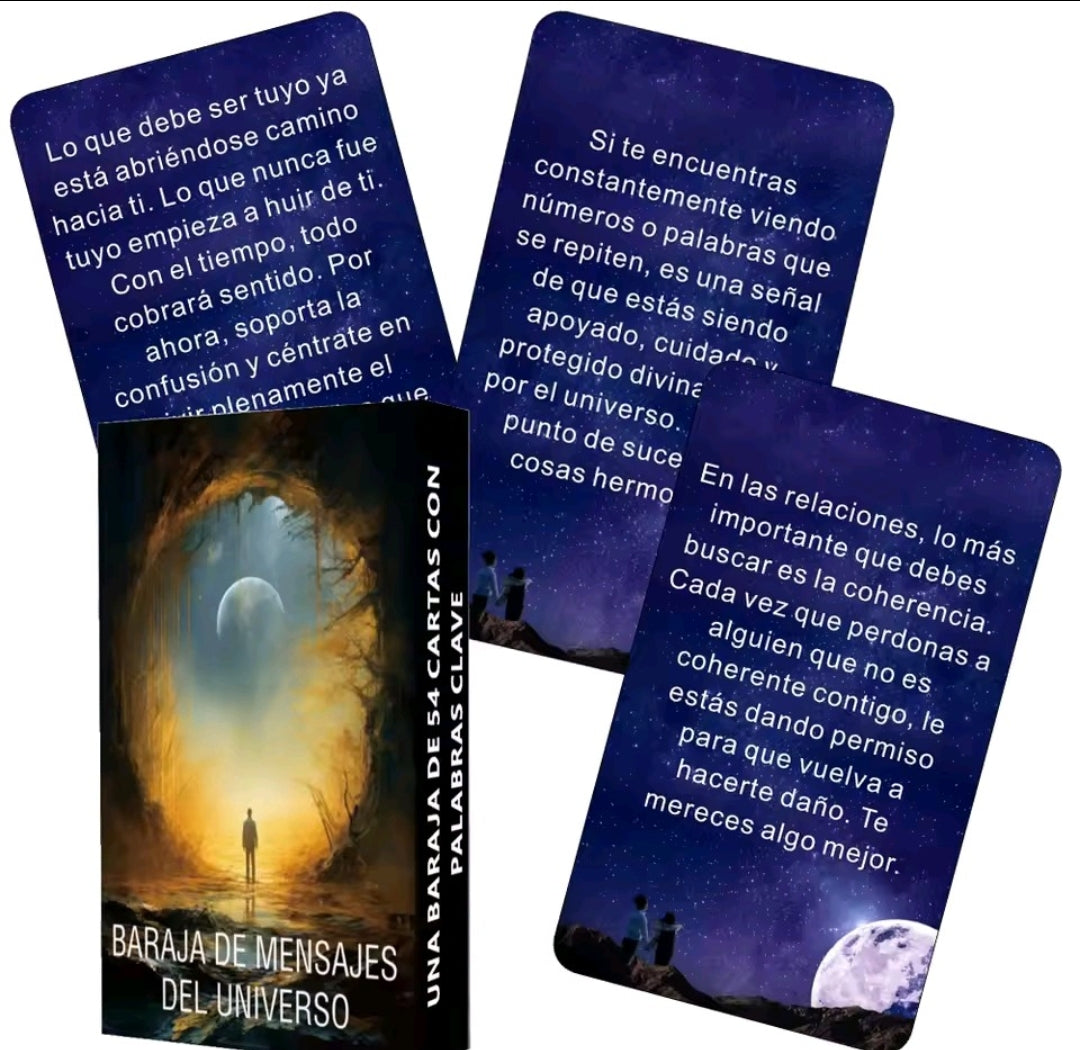 Cartas del Universo – Baraja Oráculo con Mensajes Positivos (54 cartas)